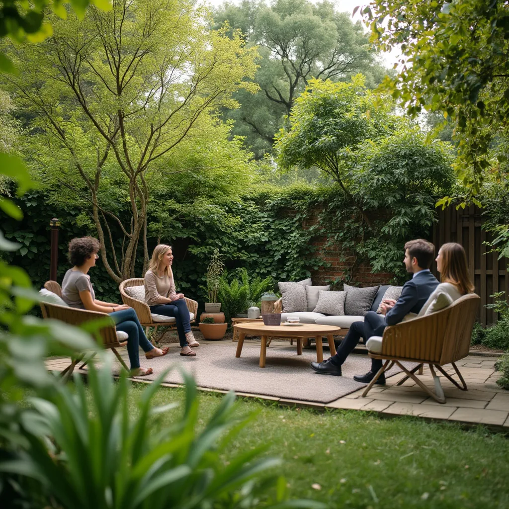 Atelier en extérieur dans le jardin